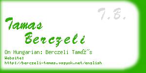 tamas berczeli business card